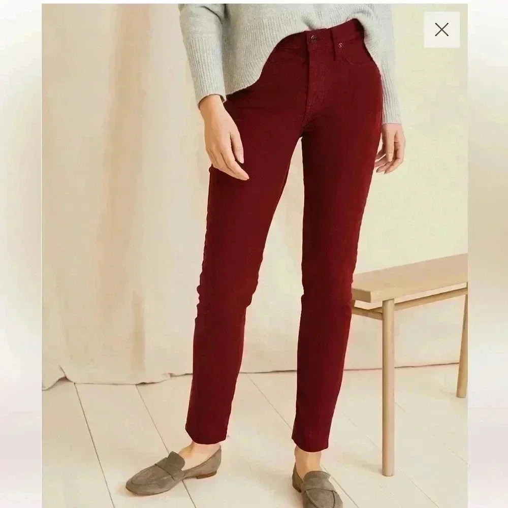 Garnet Hill Essential Slim Cord Pants